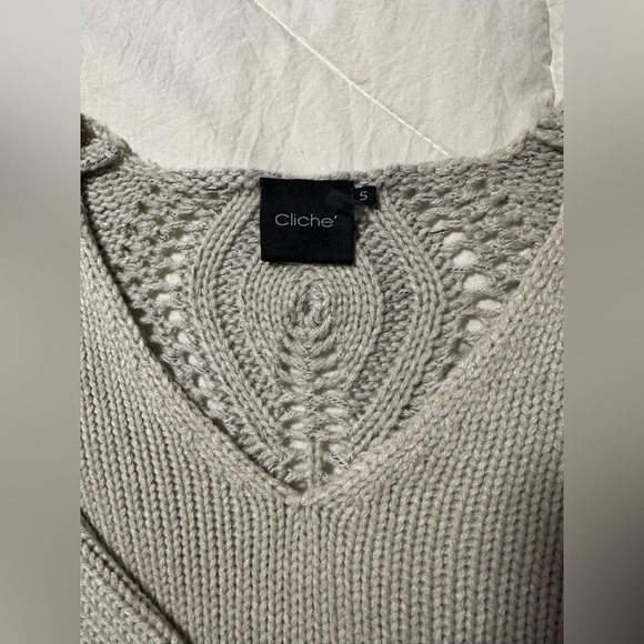 S Cliche’ light grey knitted sweater - Picture 2 of 5